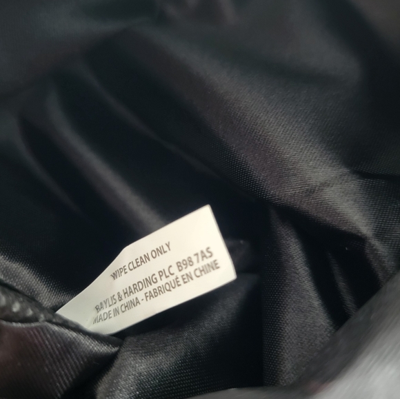 NWOT Black & Gold Sequin & Velvet Clutch Bag - Picture 6 of 6